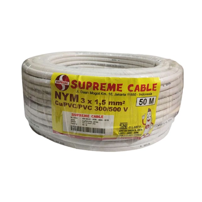 Kabel Supreme NYM 3x1,5 Kabel Supreme NYM 3x2,5 / Meter - Gambar 1